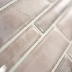 Tuiles Murales Autocollantes 3D Milano Todi De Smart Tiles, 10 Po X 11 Po, Beige/gris, Résine Multifinis, 4 Pièces -Plancher De Vinyle Soldes 00465183d L