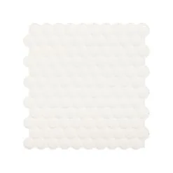 Carreaux à Dosseret Autoadhésifs Romy à Pois De Smart Tiles, Résine, Blanc, 8,97 X 8,95 Po, Paquet De 4