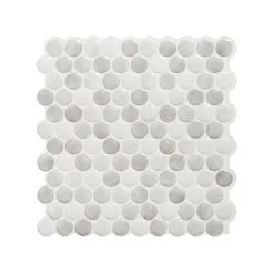 Carreaux à Dosseret Autoadhésifs Roccia à Pois De Smart Tiles, Résine, Gris, 8,97 X 8,95 Po, Paquet De 4