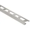 SCHLUTER SYSTEMS Moulure Pour Tuiles De 1/2", Aluminium, Nickel Brossé