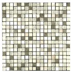MONO SERRA GROUP Mosaique De Verre Maya Snow, 12" X 12", 10 Pi2 / Boite