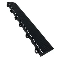 Swisstrax Bordure Femelle Pour Plancher De Garage CarTrax, 2,5 Po X 15,75 Po, Noir, Pqt. De 6