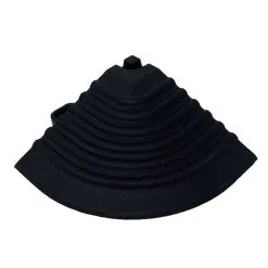 Swisstrax Coin De Moulure Pour Plancher De Garage, 2,5 Po X 2,5, Noir, Pqt. De 4