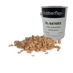 Ensemble De Granules De Caoutchouc Et De Liant Aliphatique De Rubberflex, 40 Pi2, Beige