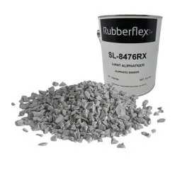 Ensemble De Granules De Caoutchouc Et De Liant Aliphatique De Rubberflex, 40 Pi2, Gris Pâle