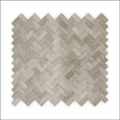 Échantillon De Tuile Murale 4 Po X 4 Po Pierre Naturelle Gris Chevron 3X Faster De SpeedTiles