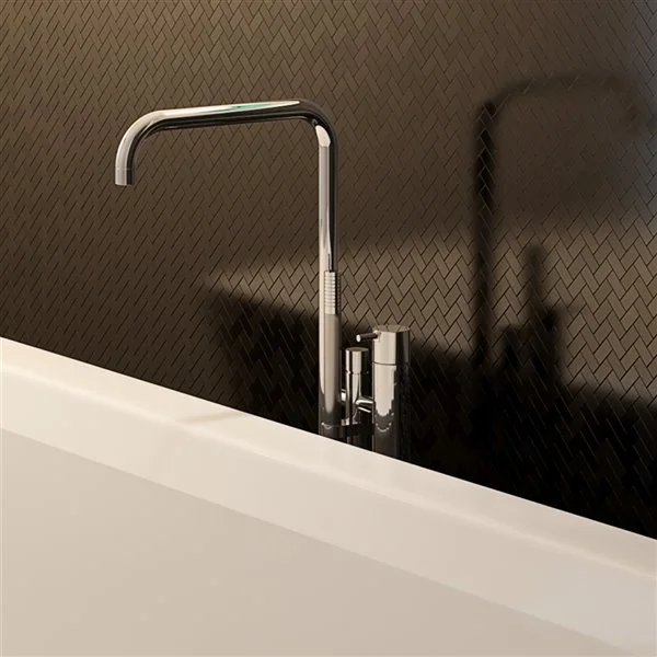 Échantillon De Tuile Murale 4 Po X 4 Po Aluminium Noir Chevron 3X Faster De SpeedTiles 3 Échantillon De Tuile Murale 4 Po X 4 Po Aluminium Noir Chevron 3X Faster De SpeedTiles – Image 3