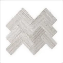 SPEEDTILES Échantillon De Tuile Murale Autocollante Chevron Sesame 3x Faster En Pierres Naturelles Grises 4 Po De Speed Tiles