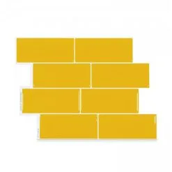 Tuiles Murales Autocollantes 3D Metro Sunny De Smart Tiles, 11,56 Po X 8,38 Po, Bleu, 4 Pièces