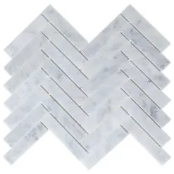 Échantillon De Tuile Murale En Pierre Naturelle Oahu De Speedtiles, 4 Po X 4 Po, Blanc