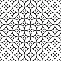 Carrelage En Vinyle Autocollant Fleur Par FloorPops, 12 Po X 12 Po, Noir, 10 Pièces