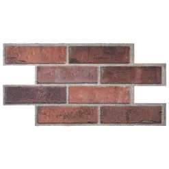 Smart Tiles Brik Porto 22.56po X 11.58po Pqt-2 Tuiles Autocollantes 3D