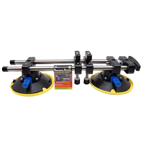 TOOLTECH® XPERT Ventouse Double Xpert Par Tooltech En Plastique Bleu, Gris Et Noir De 265 Lb 2 TOOLTECH® XPERT Ventouse Double Xpert Par Tooltech En Plastique Bleu, Gris Et Noir De 265 Lb – Image 2