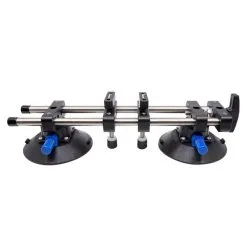 TOOLTECH® XPERT Ventouse Double Xpert Par Tooltech En Plastique Bleu, Gris Et Noir De 265 Lb