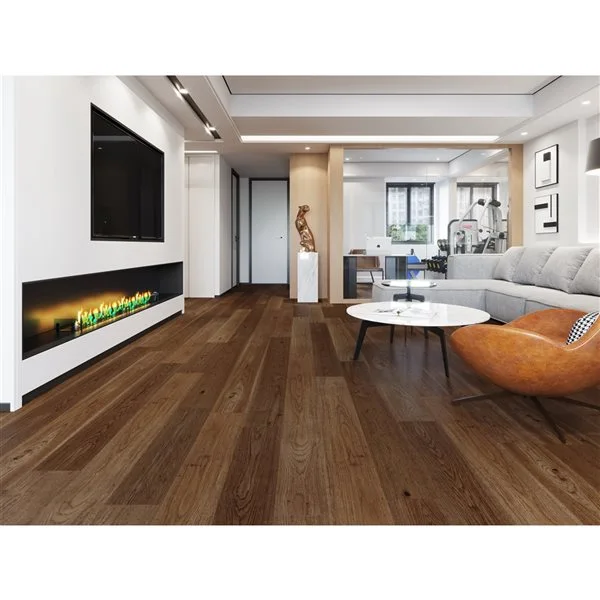 Plancher De Bois D'ingénierie Argile Par Home Inspired Floors De 7 1/2 Po L. En Hickory (19,84 Pi²) 2 Plancher De Bois D'ingénierie Argile Par Home Inspired Floors De 7 1/2 Po L. En Hickory (19,84 Pi²) – Image 2
