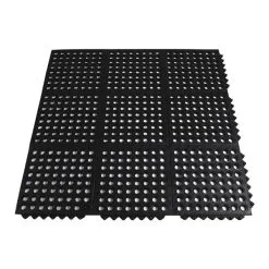 Tapis En Caoutchouc Redbarn Noir Multifonctionnel De 0,3 Po X 36 Po X 36 Po