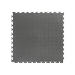 Ensemble De Tuiles Pour Plancher De Garage VersaTex Grises De 18 Po X 18 Po Avec Motif En Relief, 16 Pièces