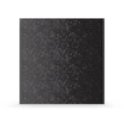 Carreau De Mosaïque Autocollant Pour Dosseret Hex II Par SpeedTiles De 30 Po X 30 Po En Métal Brossé Noir
