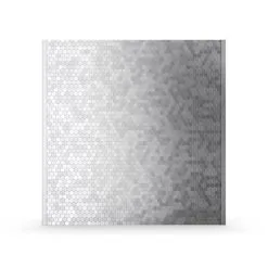 Carreau De Mosaïque Autocollant Pour Dosseret Hex II Par SpeedTiles De 30 Po X 30 Po En Métal Brossé Argent