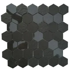 Carreau Mosaïque Murale En Porcelaine Style Selections, 12 Po X 12 Po, Noir