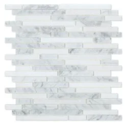Carreaux Auto-adhésifs En Marbre Speedtiles Narwhal 11,93 Po X 11,91 Po Gris Et Blanc Boîte De 6